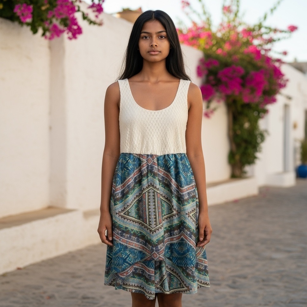 Lily Rose Multicolored Casual Sleeveless Sundress